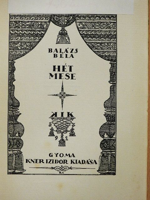 Balázs Béla - Hét mese [antikvár]