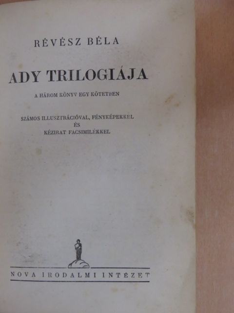 Révész Béla - Ady trilogiája [antikvár]