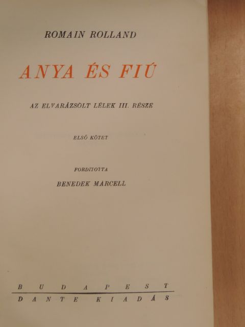 Romain Rolland - Az elvarázsolt lélek III/1-2. [antikvár]