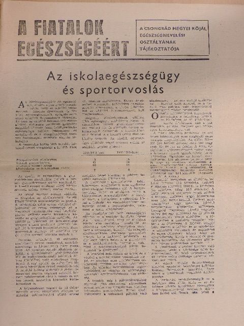 A fiatalok egészségéért [antikvár]