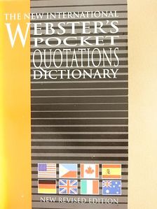 The New International Webster's Pocket Quotation Dictionary of the English Language [antikvár]