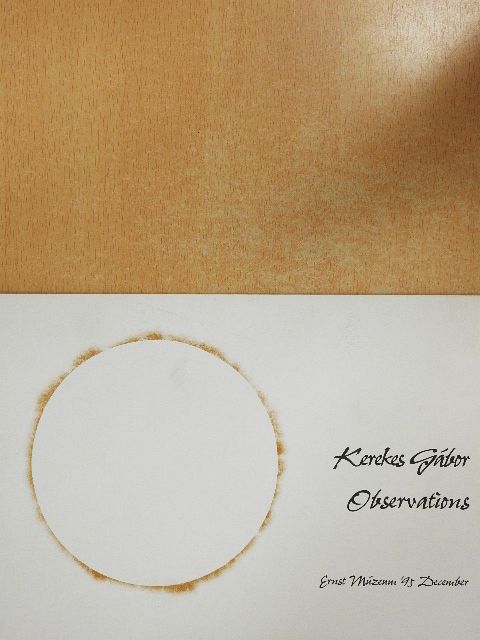 Kerekes Gábor - Observations [antikvár]