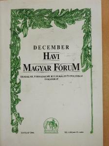 Balogh József - Havi Magyar Fórum 2004. december [antikvár]