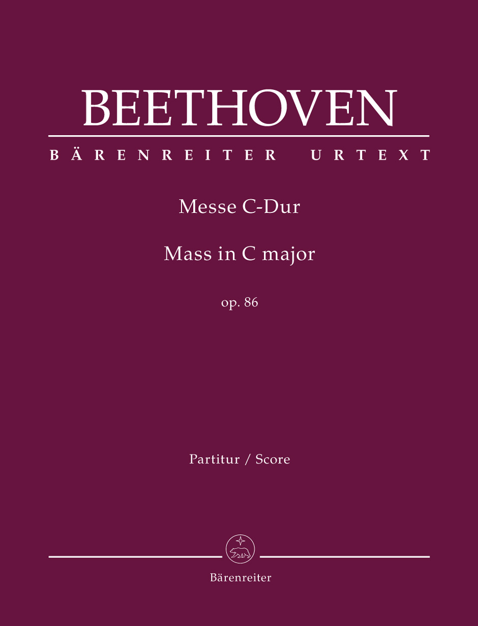 BEETHOVEN - MESSE C-DUR OP.86 PARTITUR, URTEXT (BARRY COOPER)