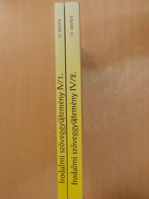 Madocsai László - Irodalmi szöveggyűjtemény IV/1-2. [antikvár]