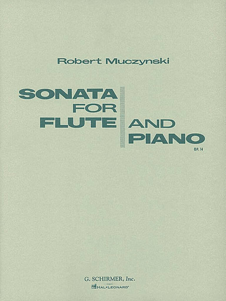 MUCZYNSKI - SONATA FO RFLUTE AND PIANO OP.14