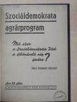 Zombay József - Szociáldemokrata agrárprogram [antikvár]