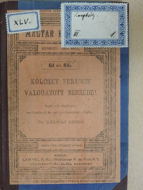 Kölcsey Ferencz - Kölcsey Ferencz válogatott beszédei [antikvár]