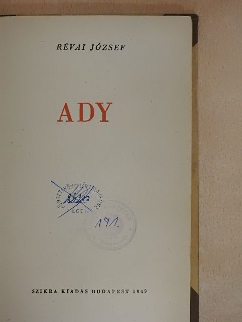 Révai József - Ady [antikvár]