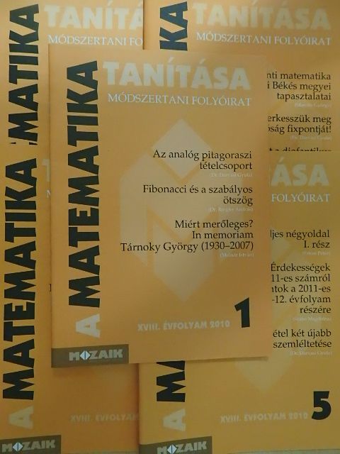 Dr. Darvasi Gyula - A matematika tanítása 2010/1-5. [antikvár]