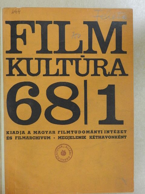 Baróti Dezső - Filmkultúra 1968. január-december [antikvár]