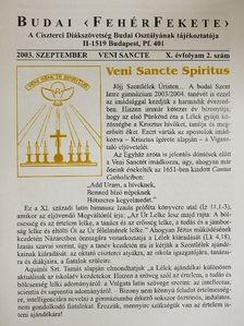 Dr. Balogh Endre - Budai FehérFekete 2003. szeptember [antikvár]