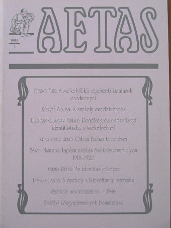Albert Dávid - Aetas 1993/3. [antikvár]