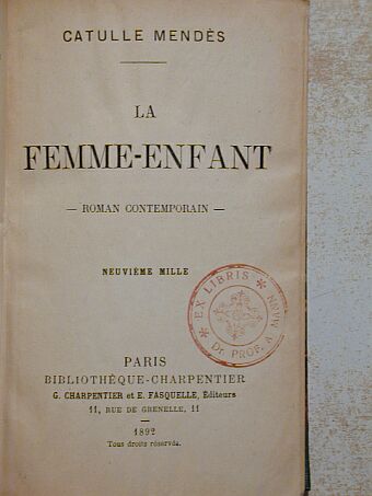 Catulle Mendés - La femme-enfant [antikvár]