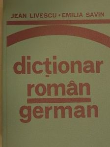 Emilia Savin - Dictionar roman-german [antikvár]