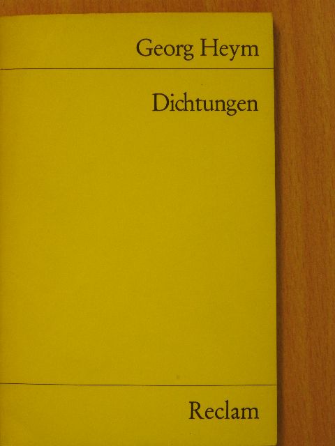 Georg Heym - Dichtungen [antikvár]