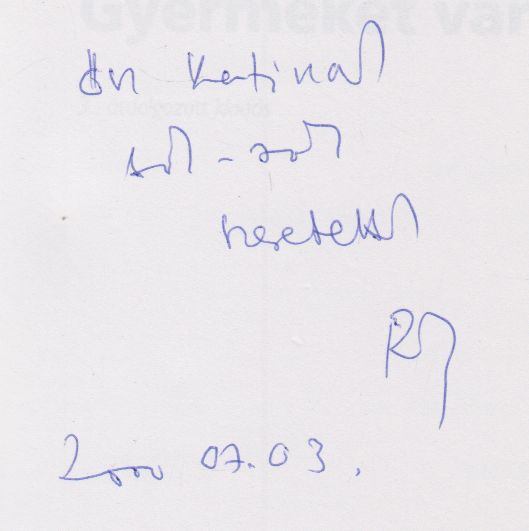Rákóczi István - Gyermeket várunk (dedikált) [antikvár]