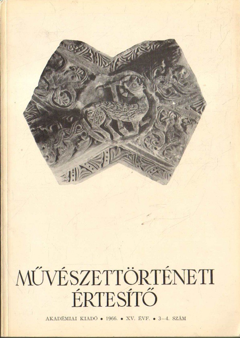 Pogány Ö. Gábor dr. - Művészettörténeti értesítő XV. évf. 3-4. szám [antikvár]