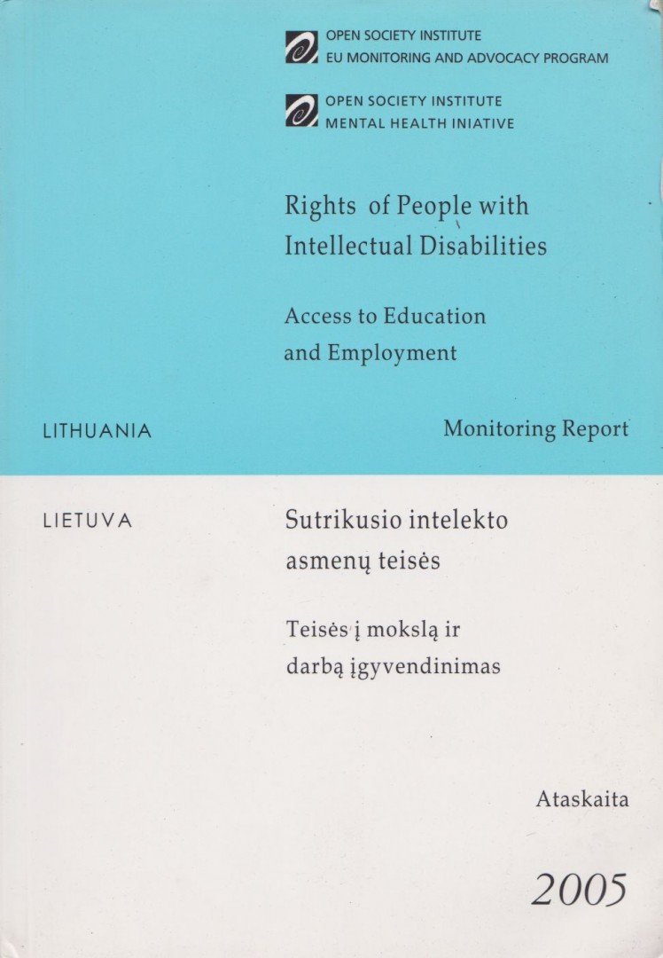 Rights of People with Intellectual Disabilities - Lithuania [antikvár]