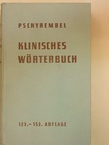 Prof. dr. Willibald Pschyrembel - Klinisches Wörterbuch [antikvár]