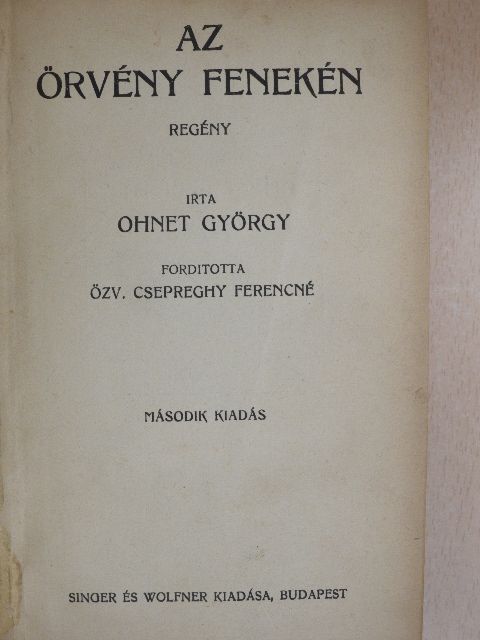 Ohnet György - Az örvény fenekén I-III. [antikvár]