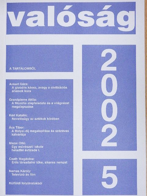 Csath Magdolna - Valóság 2002. május [antikvár]