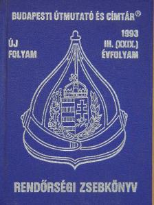 Dr. Csányi Klára - Rendőrségi zsebkönyv 1993. [antikvár]
