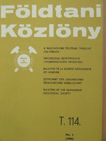 Brezsnyánszky K. - Földtani Közlöny 1984/1. [antikvár]