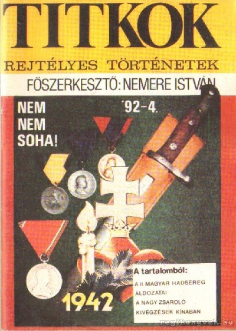 Nemere István - Titkok - Rejtélyes történetek 1992/4 [antikvár]