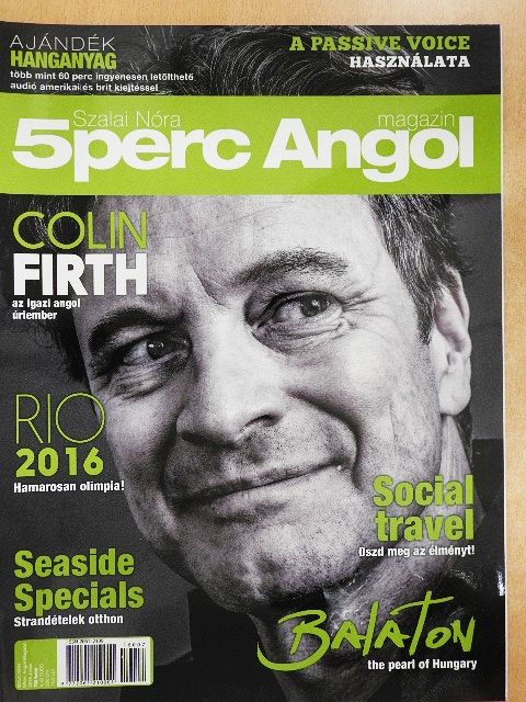 Szalai Nóra - 5 perc Angol magazin 2016. július [antikvár]