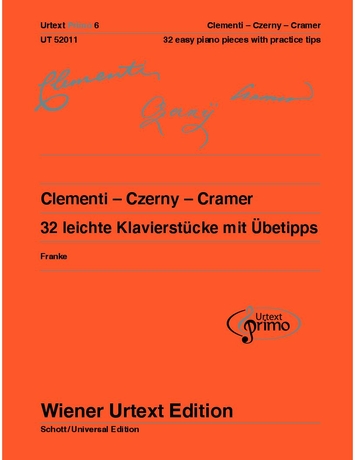 CLEMENTI/CZERNY/CRAMER - 32 LEICHTE KLAVIERSTÜCKE MIT ÜBETIPPS. (FRANKE)