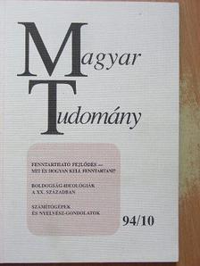 Bech Mihály - Magyar Tudomány 1994. október [antikvár]