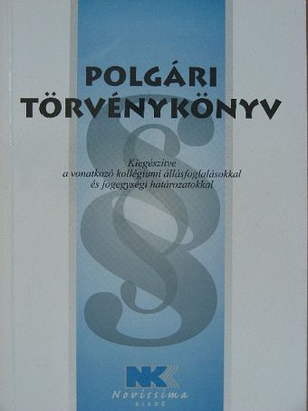 Polgári törvénykönyv [antikvár]