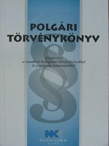 Polgári törvénykönyv [antikvár]