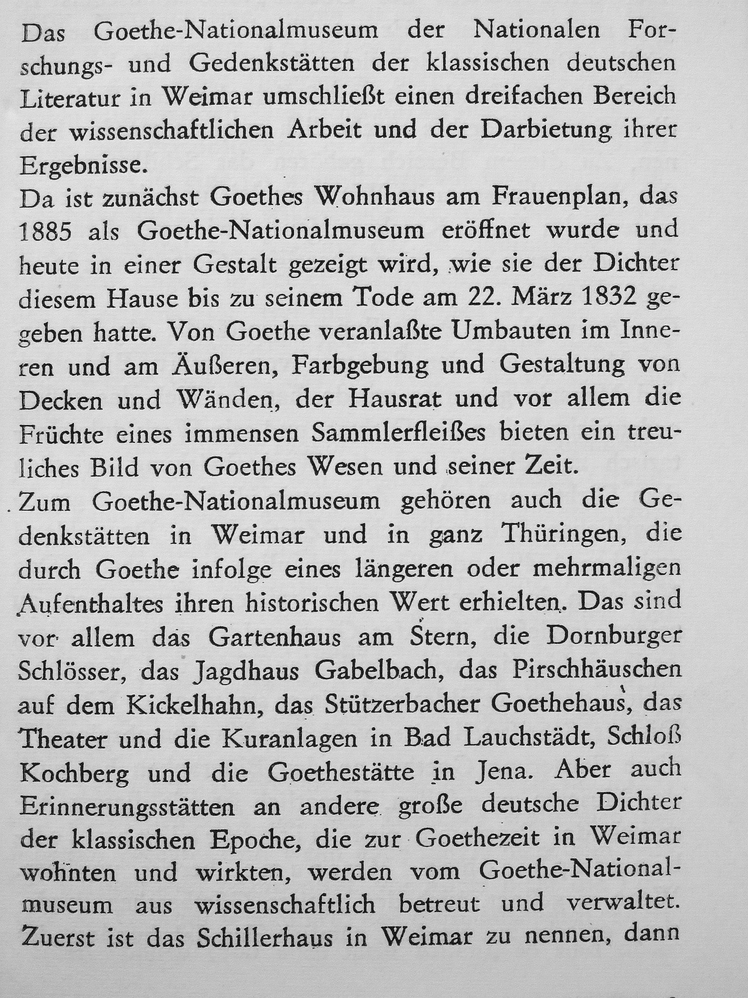 Helmut Holtzhauer - Das Goethe-Museum in Weimar [antikvár]