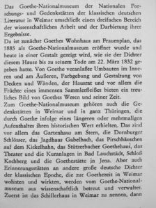 Helmut Holtzhauer - Das Goethe-Museum in Weimar [antikvár]