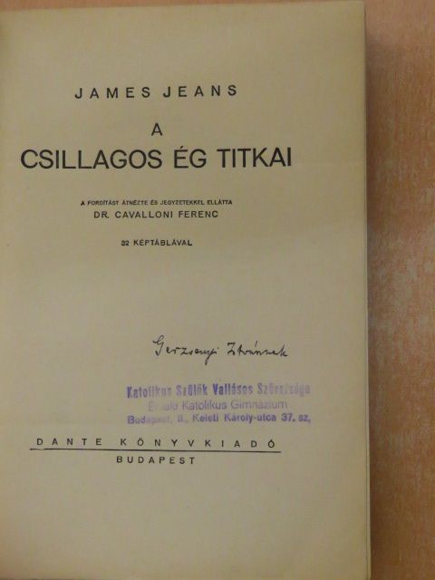 James Jeans - A csillagos ég titkai [antikvár]