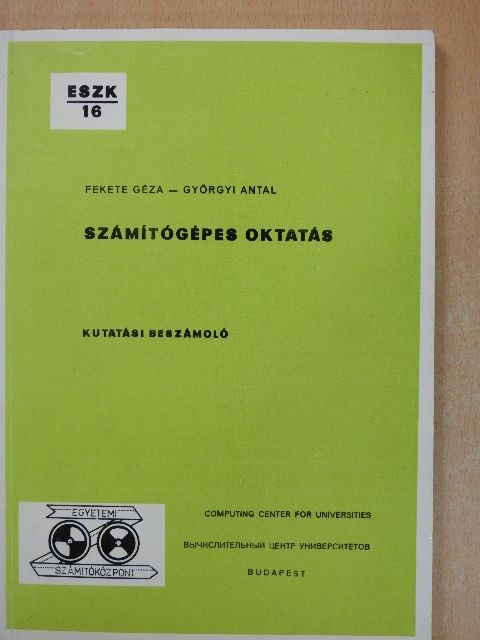 Fekete Géza - Számítógépes oktatás [antikvár]
