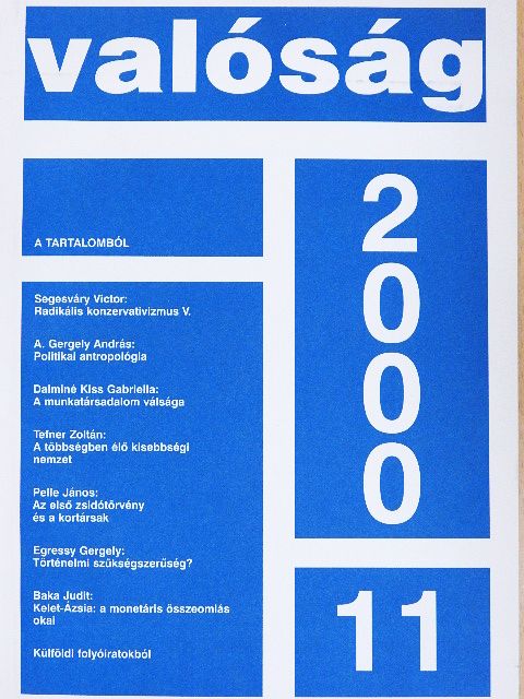 A. Gergely András - Valóság 2000. november [antikvár]
