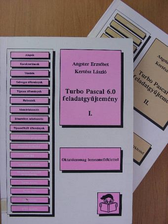 Angster Erzsébet - Turbo Pascal 6.0 feladatgyűjtemény I-II. [antikvár]