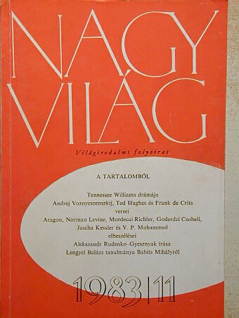 Andrej Voznyeszenszkij - Nagyvilág 1983. november [antikvár]