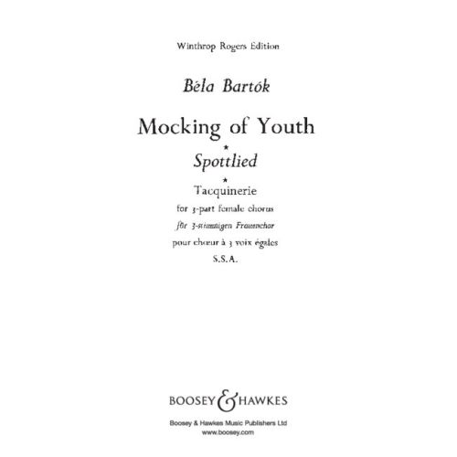 Bartók Béla - MOCKING OF YOUTH S.S.A.