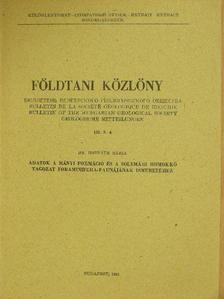 Dr. Horváth Mária - Adatok a mányi formáció és a solymári homokkő tagozat foraminifera-faunájának ismeretéhez [antikvár]