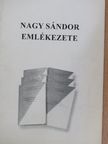 Bakonyi Pál - Nagy Sándor emlékezete [antikvár]