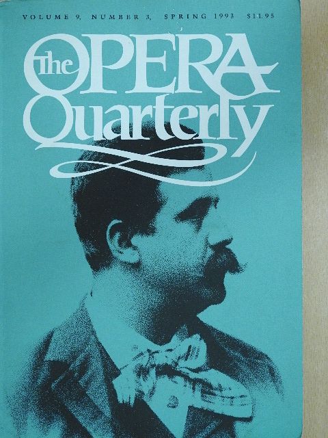David McKee - The Opera Quarterly Spring 1993. 9/3 (dedikált példány) [antikvár]