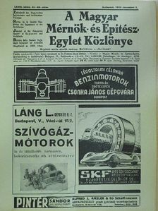 Jendrassik Aladár - A Magyar Mérnök- és Építész-Egylet Közlönye 1939. november 5. [antikvár]