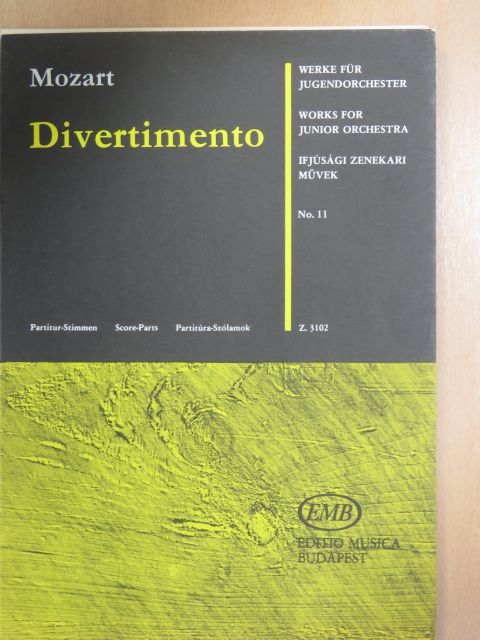 Szokolay Sándor - Divertimento [antikvár]