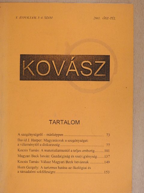 David J. Harper - Kovász 2001. ősz-tél [antikvár]