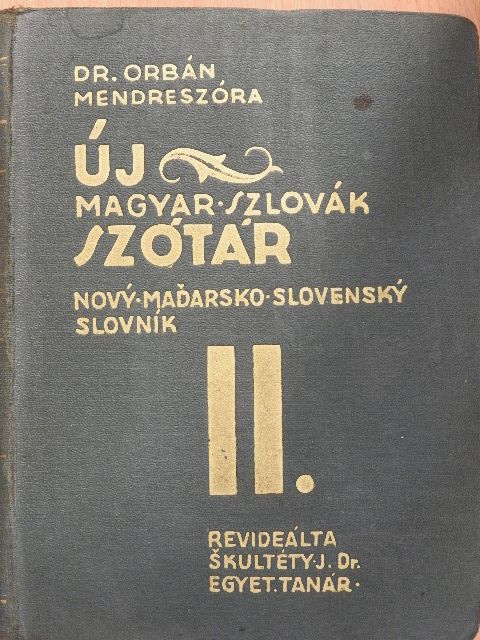 Dr. Orbán - Új magyar-szlovák szótár II. [antikvár]