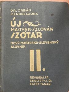 Dr. Orbán - Új magyar-szlovák szótár II. [antikvár]